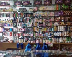 Cosmetic shops of Shah Alam Market
